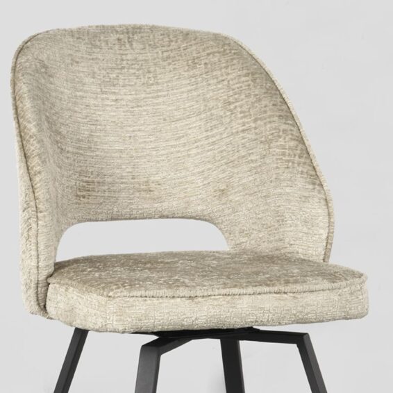 LABEL51 - Eetkamerstoel_Lewis_52x58x84_Cm_Beige_Elegance_Detail