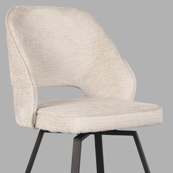 LABEL51 - Eetkamerstoel_Lewis_52x58x84_Cm_Creme_Elegance_Detail