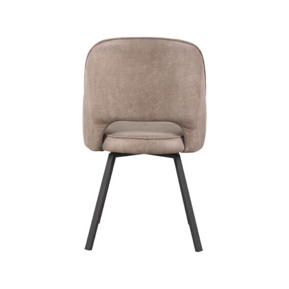 LABEL51 - Eetkamerstoel_Lewis_52x58x84_Cm_Taupe_Micro_Suede_Achterkant