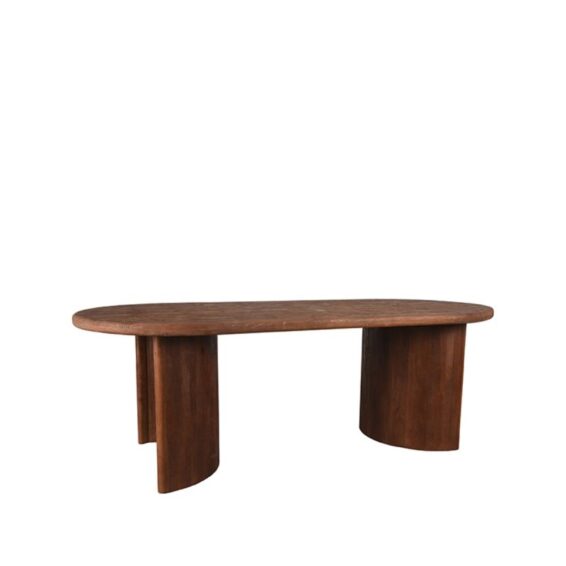 LABEL51 - Eettafel_Vito_Espresso_Mangohout_240x100x76_Cm_Perspectief