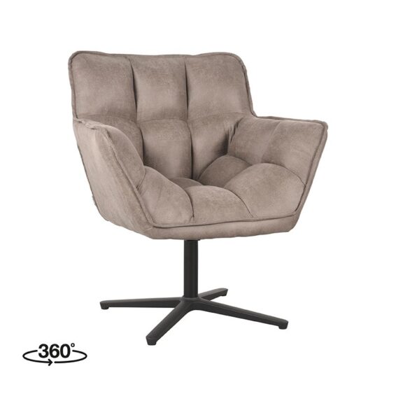 LABEL51 - Fauteuil_ian_taupe_micro_suede_76x72x87_cm_perspectief360_1