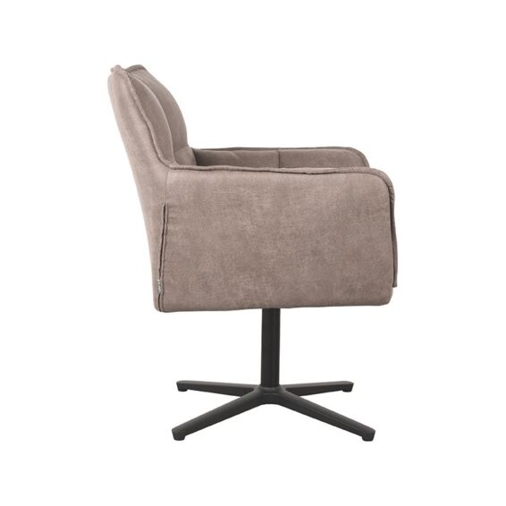 LABEL51 - Fauteuil_ian_taupe_micro_suede_76x72x87_cm_zijkant_1