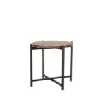 LABEL51 - Bijzettafel_Dox_40x40x40_cm_Espresso_Mangohout_Zwart_Metaal_Perspectief