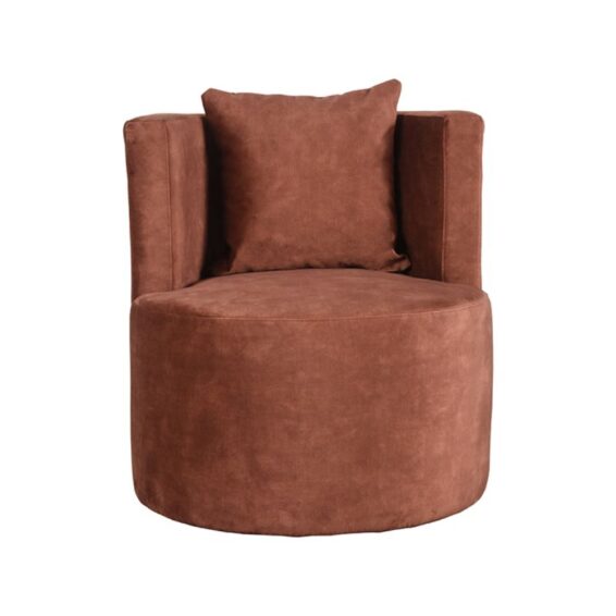 LABEL51 - Fauteuil_Evy_65cm_Rust_Velours_Voorkant