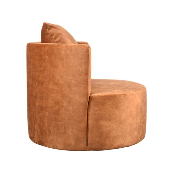 LABEL51 - Fauteuil_Evy_90cm_Rust_Velours_Zijkant