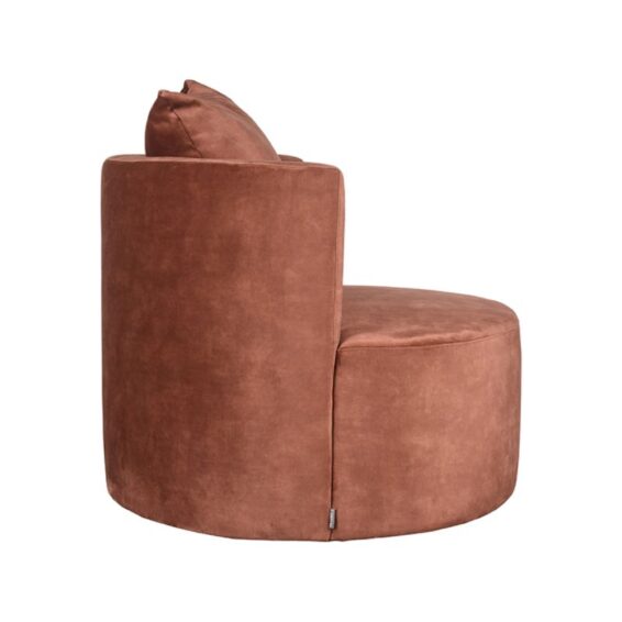 LABEL51 - Fauteuil_Evy_90cm_Rust_Velours_Zijkant_1