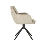 LABEL51 - Eetkamerstoel_Joy_58x63x83_Cm_Beige_Elegance_Zijkant