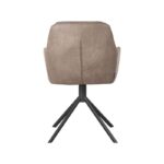 LABEL51 - Eetkamerstoel_Joy_58x63x83_Cm_Taupe_Micro_Suede_Achterkant