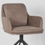 LABEL51 - Eetkamerstoel_Joy_58x63x83_Cm_Taupe_Micro_Suede_Detail