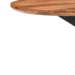 Eettafel Mango Ovaal Verjongd Zijkant Blad