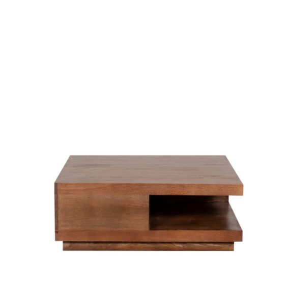 LABEL51 - Salontafel Square 80x80x30 Cm Nature Smooth Mangohout