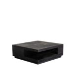 LABEL51 - Salontafel Square 80x80x30 Cm Zwart Mangohout (1)