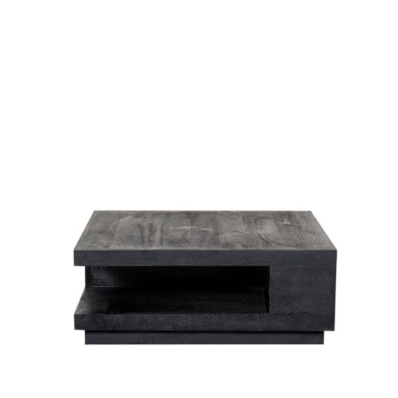 LABEL51 - Salontafel Square 80x80x30 Cm Zwart Mangohout (4)