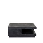 LABEL51 - Salontafel Square 80x80x30 Cm Zwart Mangohout (5)