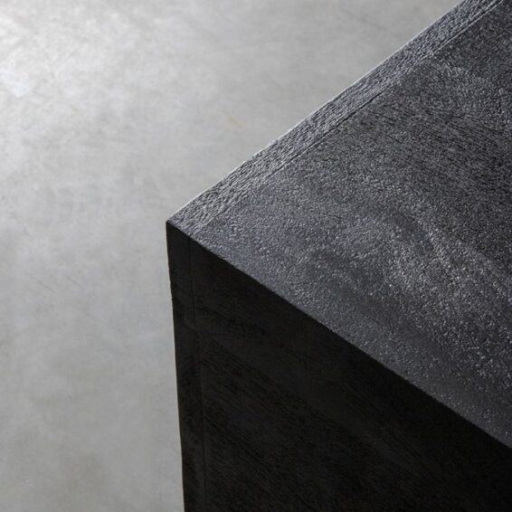 LABEL51 - Salontafel Square 80x80x30 Cm Zwart Mangohout Details
