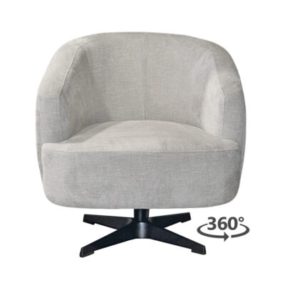 Fauteuil Macone - Stof Toch Ivory 02 Vooraanzicht 360.jpg