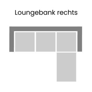 Loungebank 2 zits - rechts
