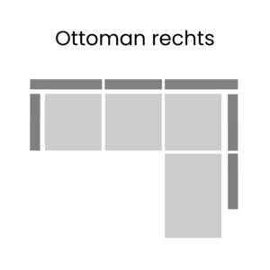 Ottoman 2 zits - rechts