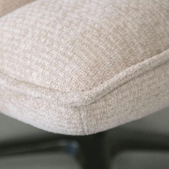 LABEL51 - Draaifauteuil Vince 63x74x91 Cm Naturel Elite Details