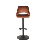 LABEL51 Barkruk Fer 45x47x92 113 Rust Velours Voorkant2