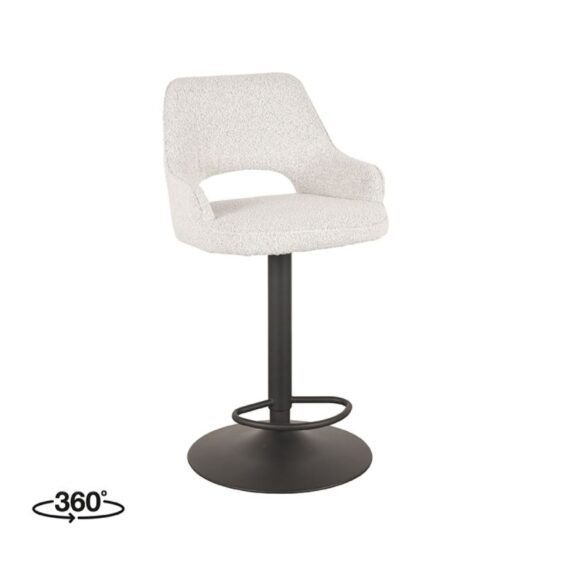 LABEL51 Barkruk Fer 45x47x92 113 Cm Champagne Touch Perspectief 360