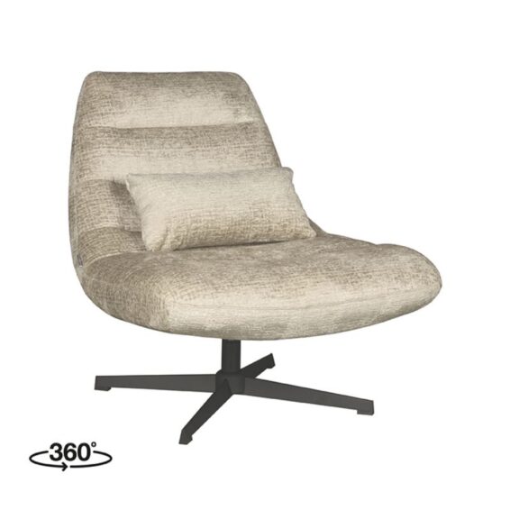 LABEL51 - Draaifauteuil_Nox_77x62x53_Cm_Beige_Elegance_Perspectief_360