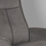 LABEL51 Relaxfauteuil Bergen 77x76x105 Cm Antraciet Cosmo Detail V2