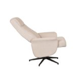 LABEL51 Relaxfauteuil Bergen 77x76x105 Cm Naturel Touch Zijkant2 V2