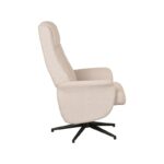 LABEL51 Relaxfauteuil Bergen 77x76x105 Cm Naturel Touch Zijkant V2