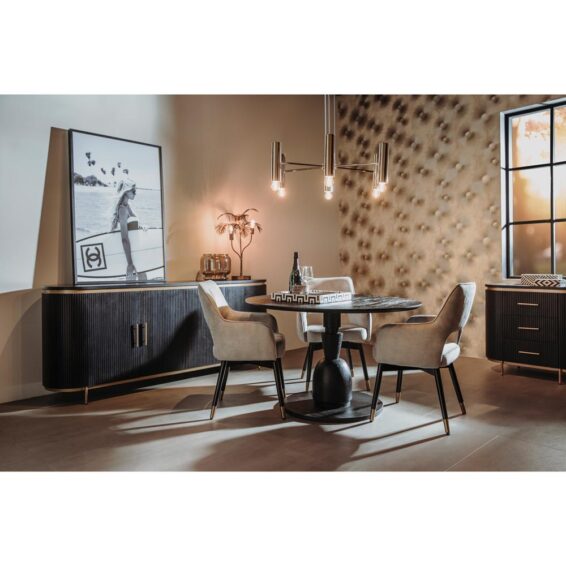 Tower Living Dressoir En Ladekast Rivello Eettafel Brunell En Eetkamerstoel Lenno