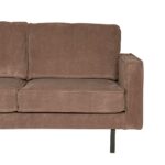 Tower Living Loungebank Derby 2,5 Zits Stof Lara 005 Pale Brown (3)