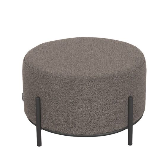 LABEL51 - Poef_troy_bruin_boucle_57x57x34_cm_bovenaanzicht