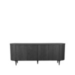 LABEL51 - Dressoir_Oliva_220x47x85_Cm_Zwart_Eiken_Voorkant