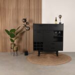 LABEL51 - Hoge_Kast_Cali_125x45x140cm_Zwart_Setting