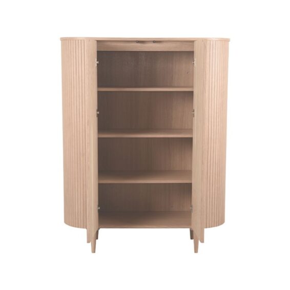 LABEL51 - Hoge_Kast_Oliva_105x47x158_Cm_Naturel_Eikenhout_Voorkant2