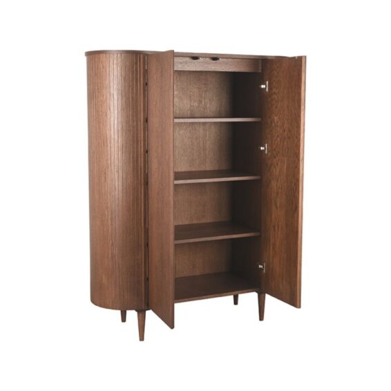 LABEL51 - Hoge_Kast_Oliva_105x47x158_Cm_Walnoot_Eikenhout_Perspectief2