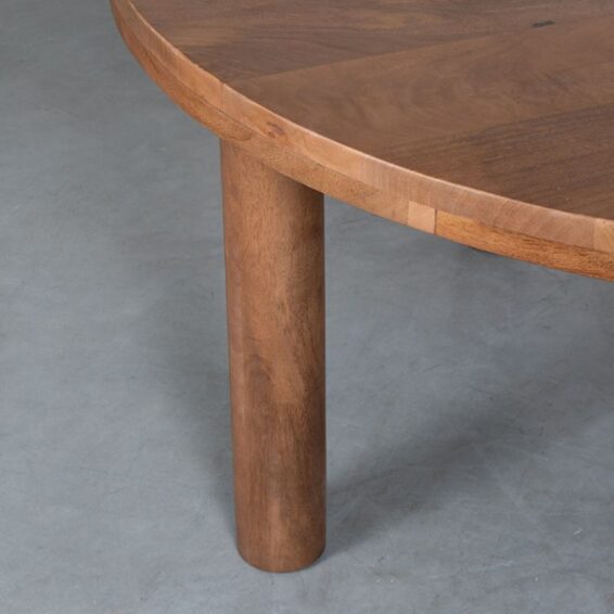 LABEL51 - Eettafel Elly 140x140x75 Cm Nature Smooth Mangohout Details