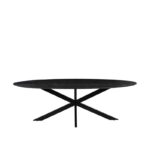 LABEL51 - Eettafel James 240x100x76 Cm Zwart Mangohout (2)