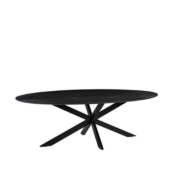 LABEL51 - Eettafel James 240x100x76 Cm Zwart Mangohout