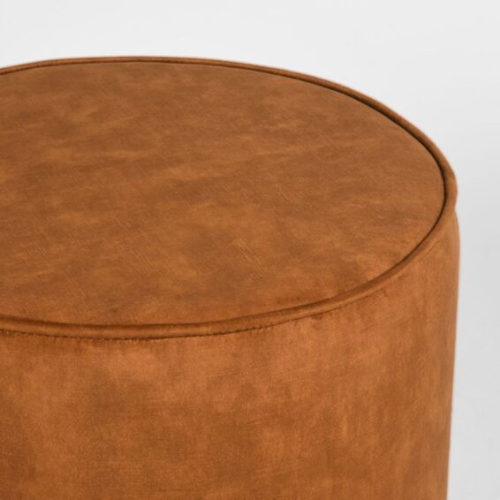 LABEL51 - Poef_Tibo_Oker_Velours_55x55x40_cm_Detail