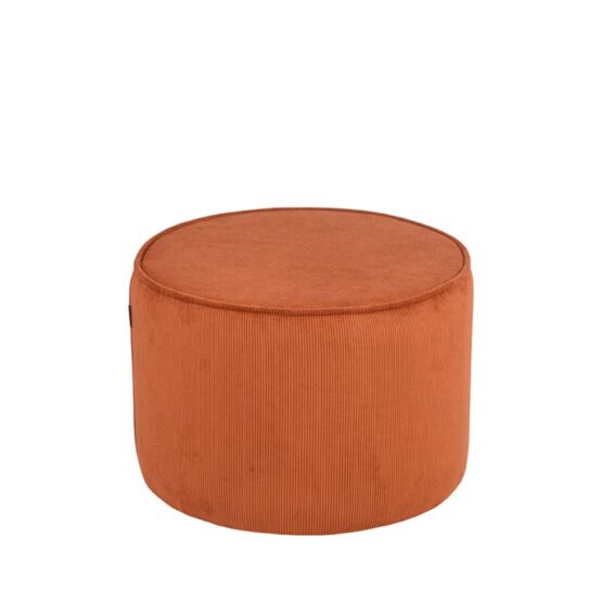 LABEL51 - Poef_Tibo_Rust_Ribcord_55x55x40_cm_Vooraanzicht_Boven