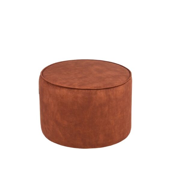 LABEL51 - Poef_Tibo_Rust_Velours_55x55x40_cm_Vooraanzicht_Boven